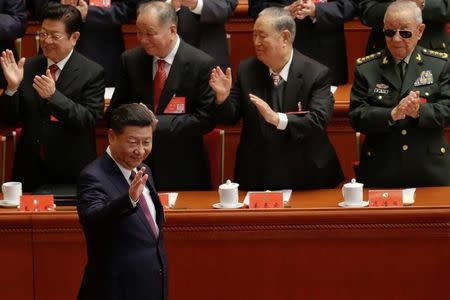 Chinese President Xi Jinping arrives for the opening of the 19th National Congress of the Communist Party of China at the Great Hall of the People in Beijing, China October 18, 2017. REUTERS/Jason Lee