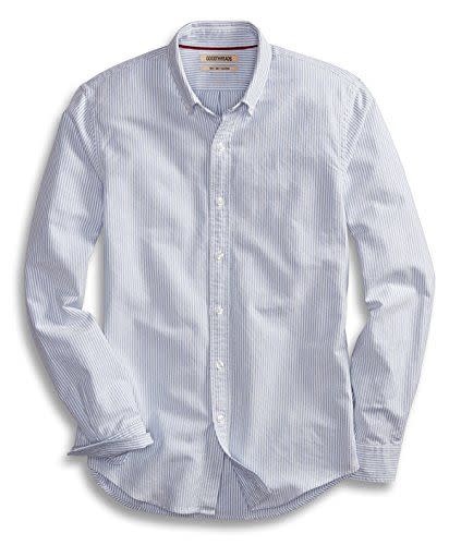 Slim-Fit Long-Sleeve Stripe Oxford Shirt