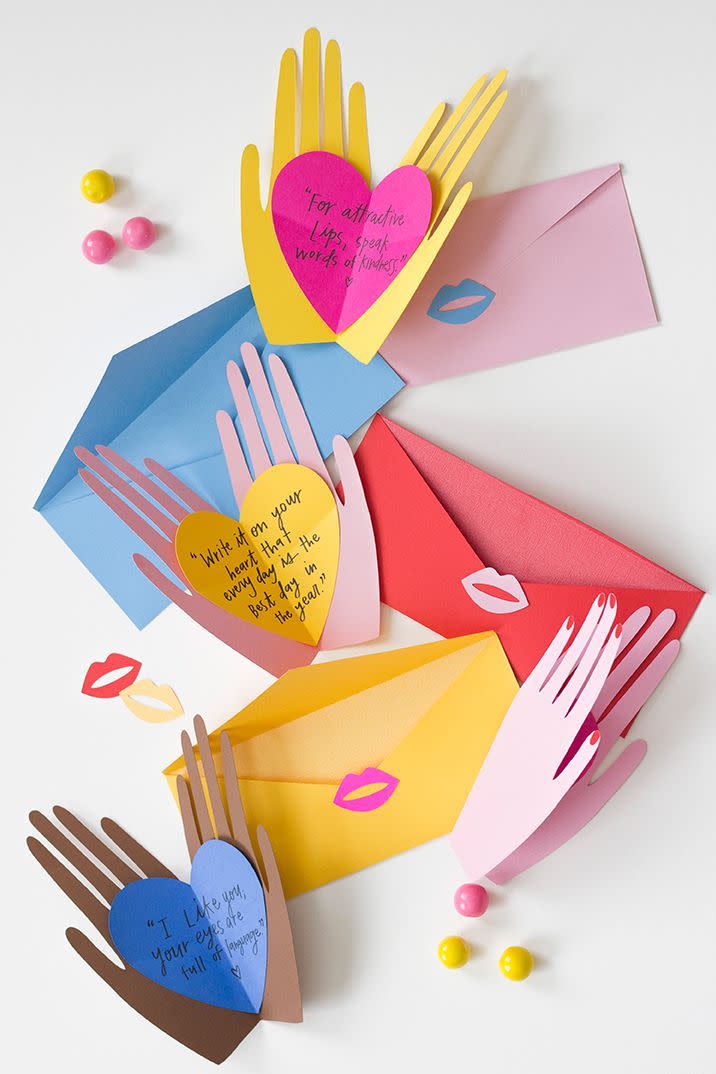 <p>You'd be surprised: A good homemade card with a sweet note might just be the gift that mom will treasure for years to come. </p><p><em><a href="http://thehousethatlarsbuilt.com/2016/01/hands-holding-hearts-pop-up-valentines.html/?" rel="nofollow noopener" target="_blank" data-ylk="slk:Get the tutorial at The House That Lars Built »;elm:context_link;itc:0;sec:content-canvas" class="link ">Get the tutorial at The House That Lars Built »</a></em></p>