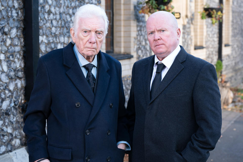 Alan Ford and Steve McFadden (Jack Barnes/Kieron McCarron/BBC/PA)