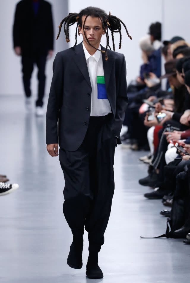 Laid-back chic from Issey Miyake, with lightweight materials and a sportswear vibe - fall/winter 2018-2019 collection. Paris, January 18, 2018