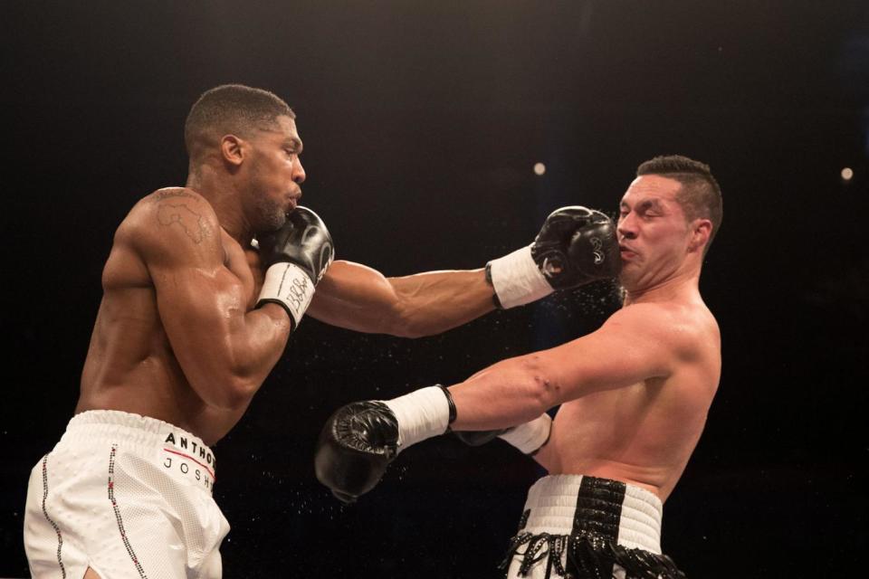 Joshua saw off Joseph Parker last time out. (Getty Images)