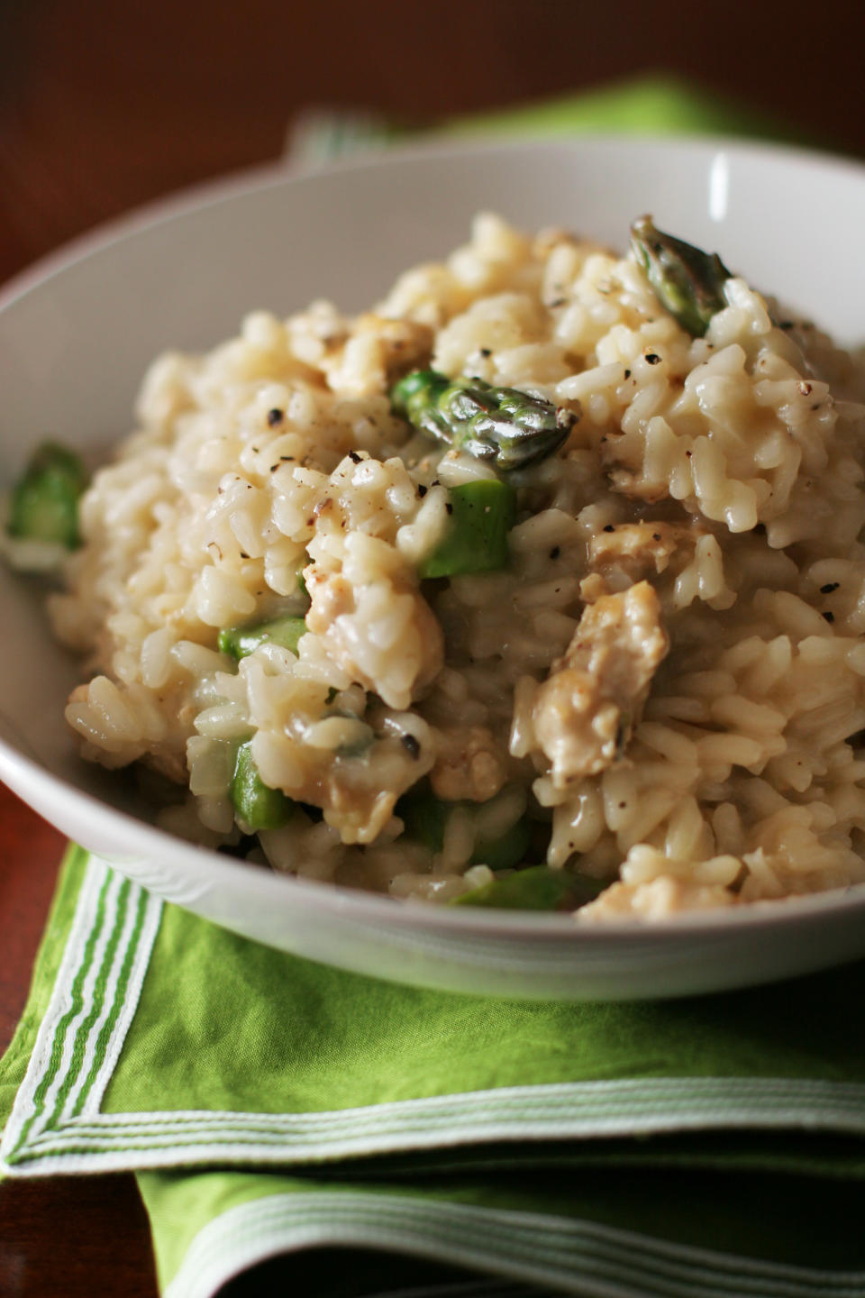 Risotto with asparagus