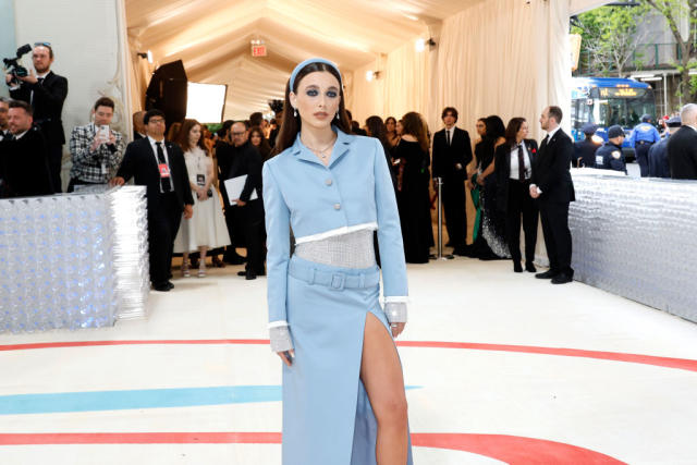 Emma Chamberlain attends the 2023 Met Gala Celebrating 'Karl Lagerfeld: A  Line Of Beauty' at The