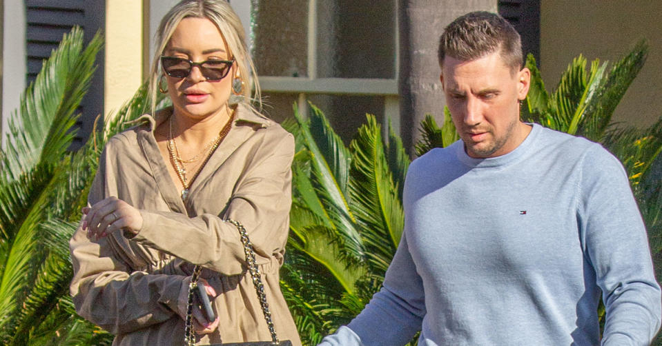 MAFS' Melinda Willis and Layton Mills walk outside and look serious