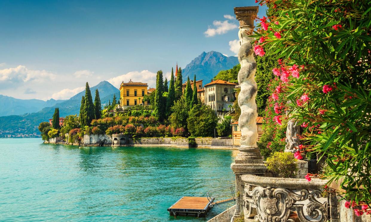 <span>Villa Monastero on Lake Como in the Italian Lakes.</span><span>Photograph: Janoka/Getty Images</span>