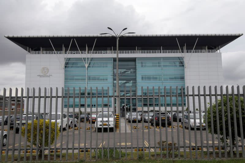 Foto de archivo. Fachada del edificio sede de la Aeronáutica Civil de Colombia en Bogotá