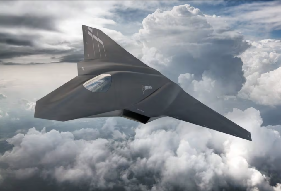 美國空軍未來戰機計畫，屬於第六代戰機的「下一代空中優勢」（Next Generation Air Dominance ,NGAD）概念圖。波音公司