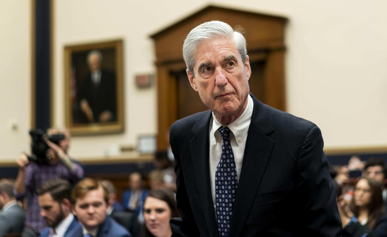 Former special counsel Robert Mueller testifies before a House committee on July 24, 2019. (Photo: Melina Mara/The Washington Post via Getty Images)