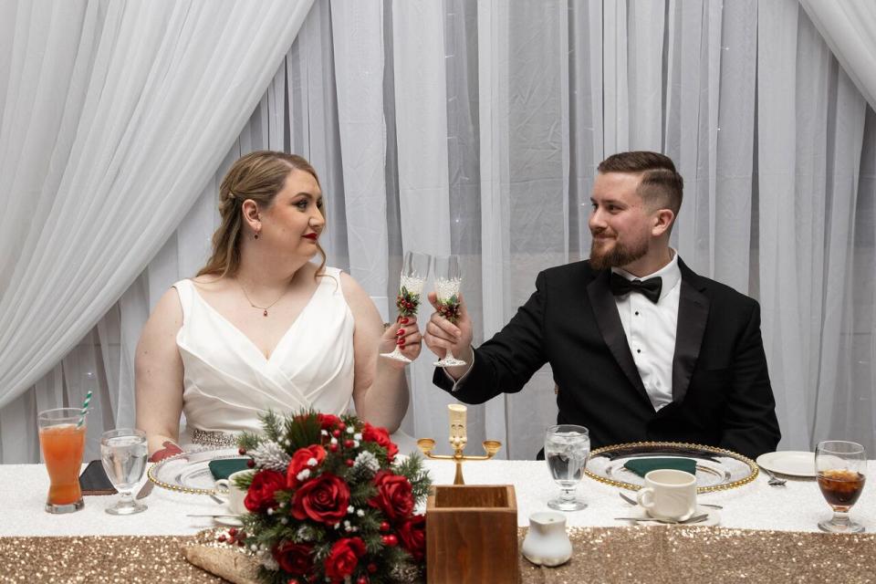 Kelsey Clarke and her husband, Adam Waterman, married in 2023. She says she always hoped to meet someone as supportive as him. 