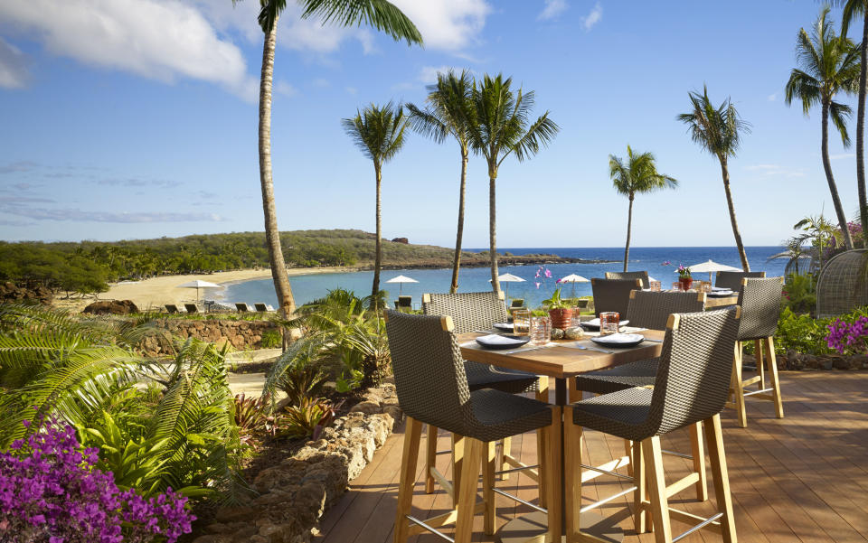 The view from Views Restaurant at Manele Golf Course is something to behold. (Courtesy Four Seasons Lanai)