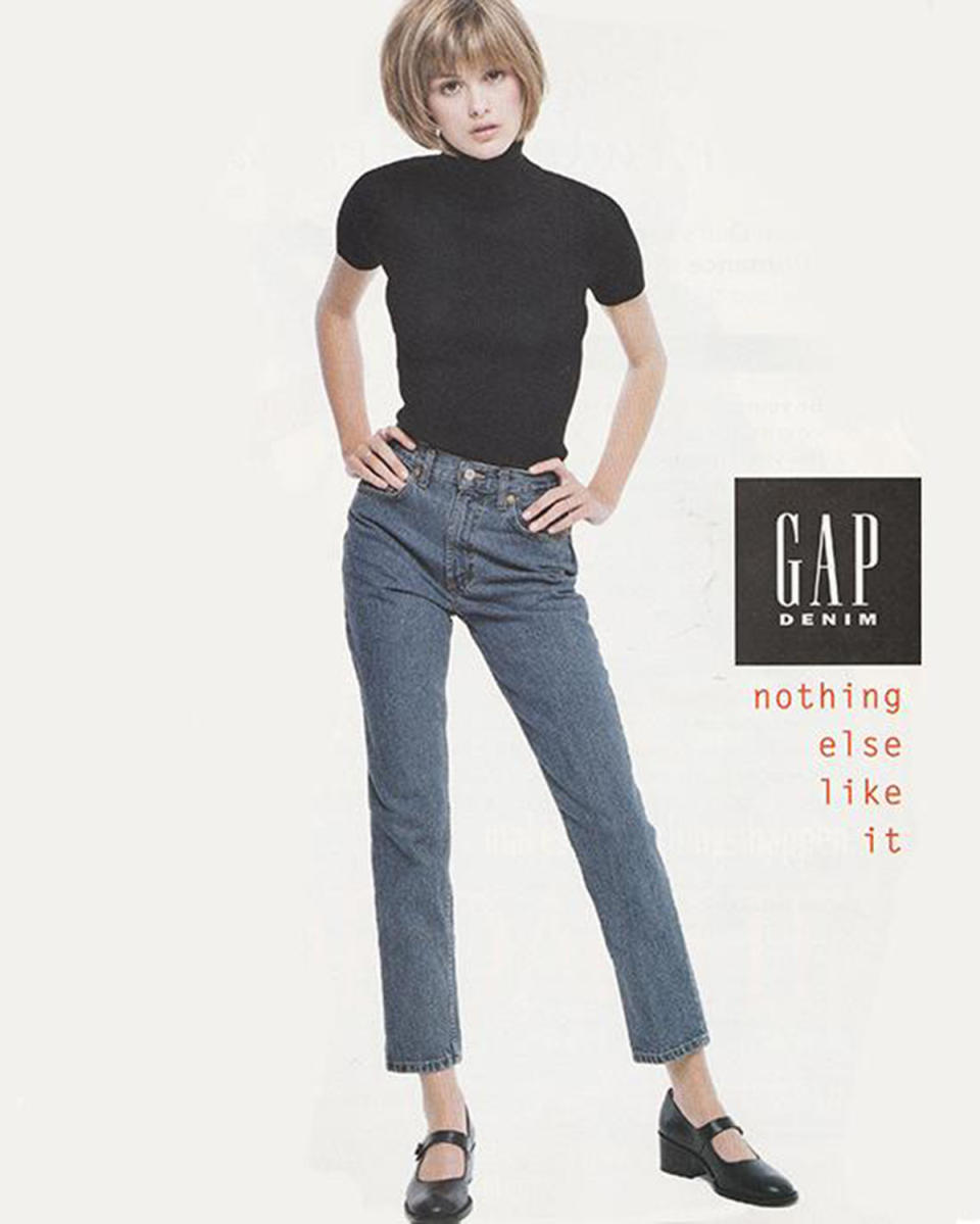 A young Trish Goff modeling for Gap in 1995.