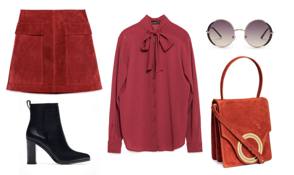 Invest in a suede skirt.