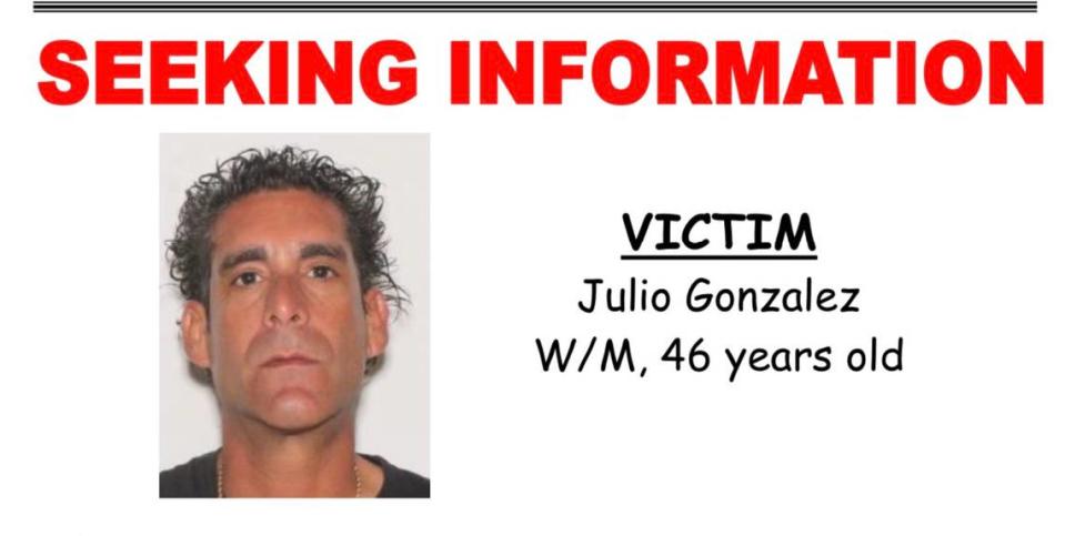 Una foto de Julio González, de 46 años, asesinado el miércoles en el Aladdin Hotel, en 901 S. Royal Poinciana Blvd.