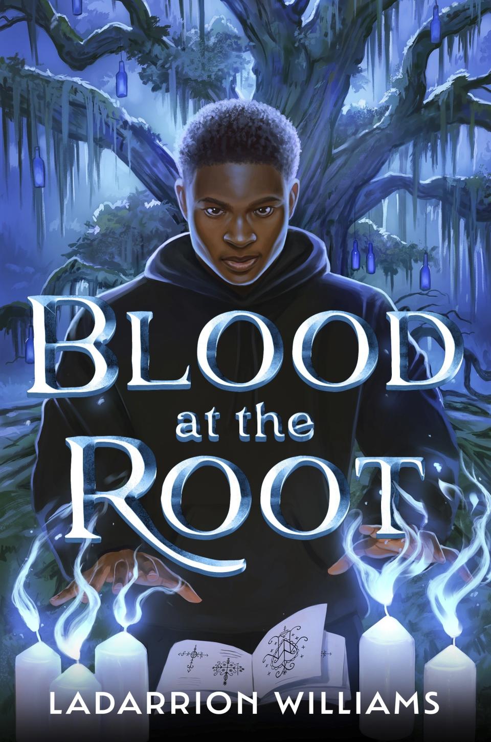 This cover image released by Labyrinth Road shows "Blood of the Root" by LaDarrion Williams. (Labyrinth Road via AP)