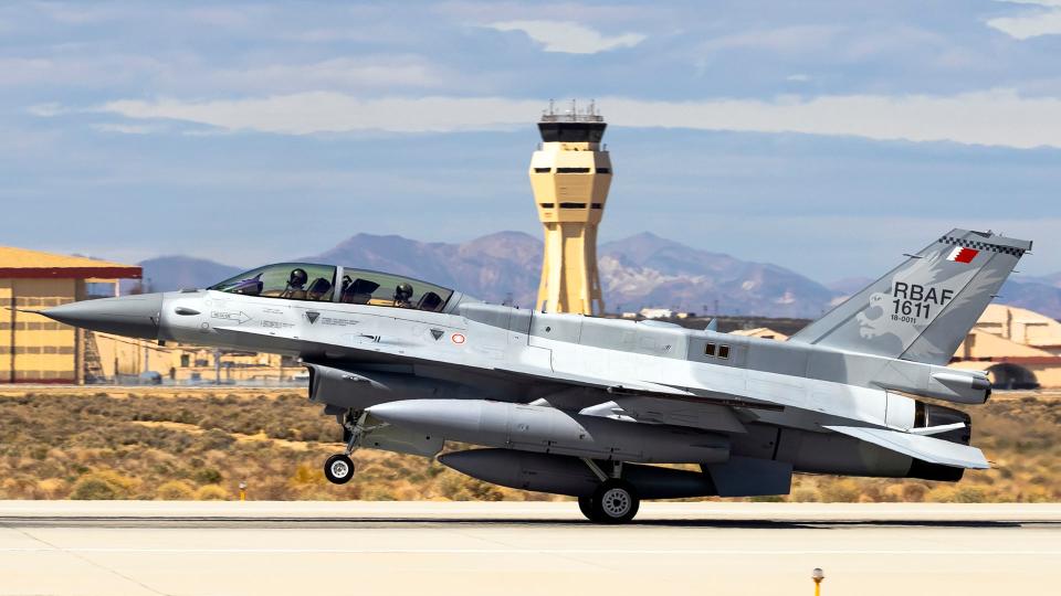 Two Block 70s for Bahrain are currently at Edwards AFB for test work. <em>USAF</em>