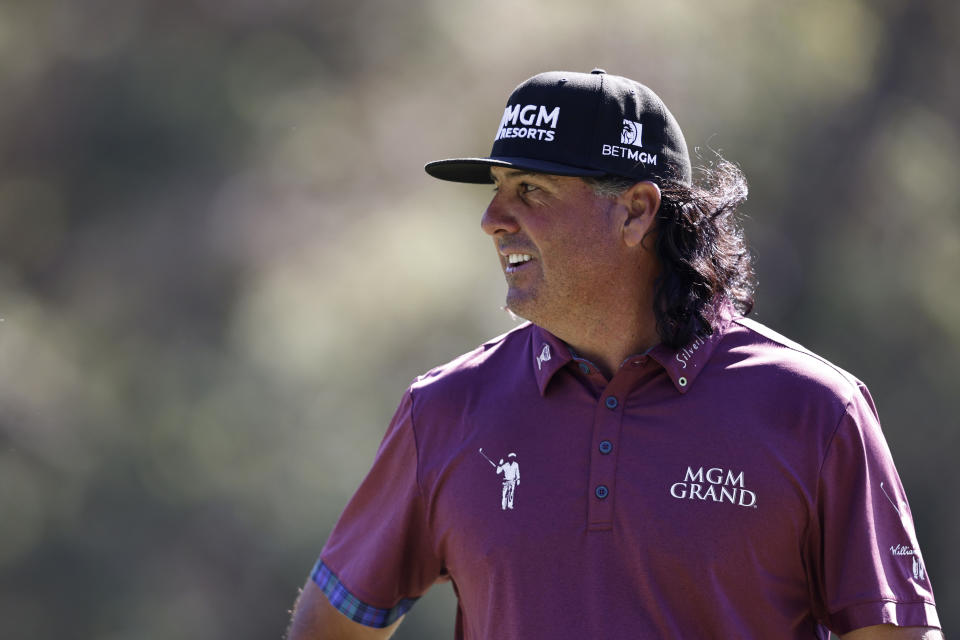 Pat Perez of the United States looks on from the 12th green during the third round of The Genesis Invitational at Riviera Country Club on February 19, 2022, in Pacific Palisades, California. (Photo by Michael Owens/Getty Images)