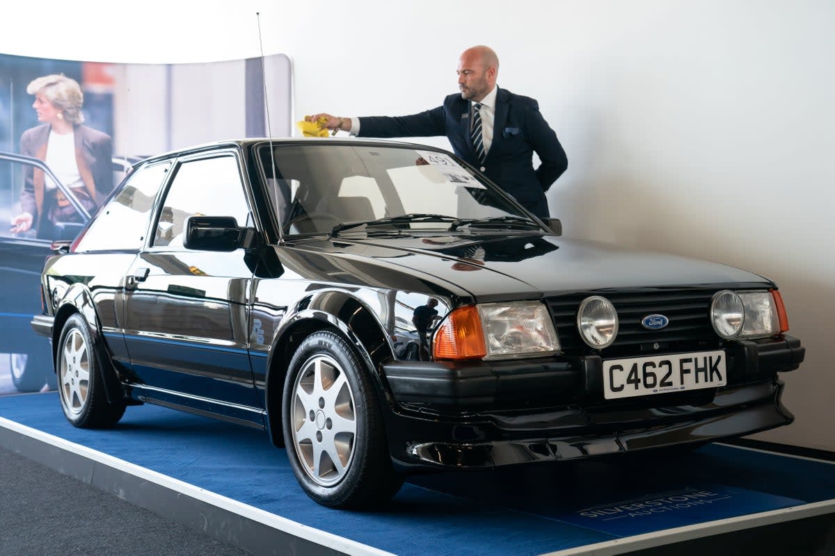 Silverstone Auctions vendió el Ford Escort RS Turbo 1985 que le perteneció a la princesa Diana  (PA Wire)