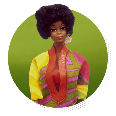 Barbie released Christine, one of the first black dolls, as a friend of Barbie. (Mattel)