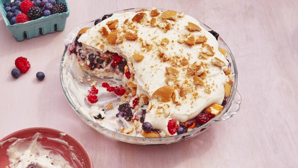 Lush Vanilla Berry Pudding