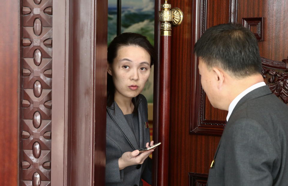 Wird sie die neue starke Frau Nordkoreas? Für viele gilt Kim Yo-jong als mögliche Nachfolgerin ihres Bruders. (Bild: Valery Sharifulin\TASS via Getty Images)