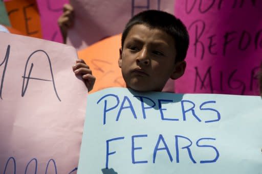 La mayoría republicana en la Cámara de los Representantes estadounidense dio un paso este martes para intentar dividir la discusión sobre una reforma migratoria integral, con la aprobación en comisión de un controvertido proyecto para criminalizar a los indocumentados. (AFP | Yuri Cortéz)