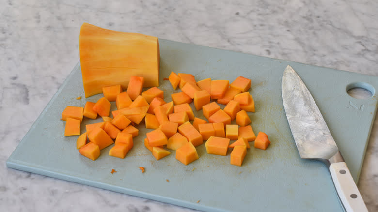 cubed butternut squash