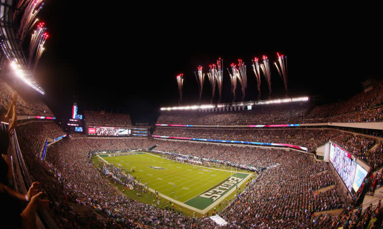 A general view of the Philadelphia Eagles stadium.