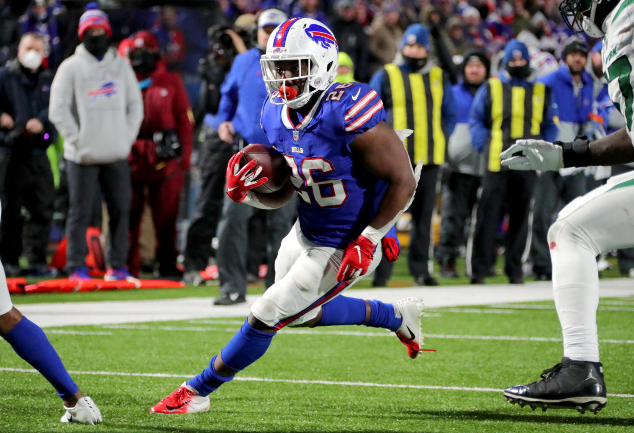 Devin Singletary is a great DFS option at $21 against the Patriots. (Photo by Timothy T Ludwig/Getty Images)