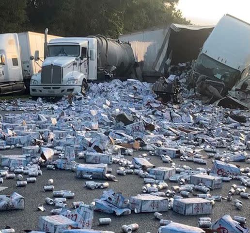 FHP Tampa Coors Light Spills on Tampa Highway