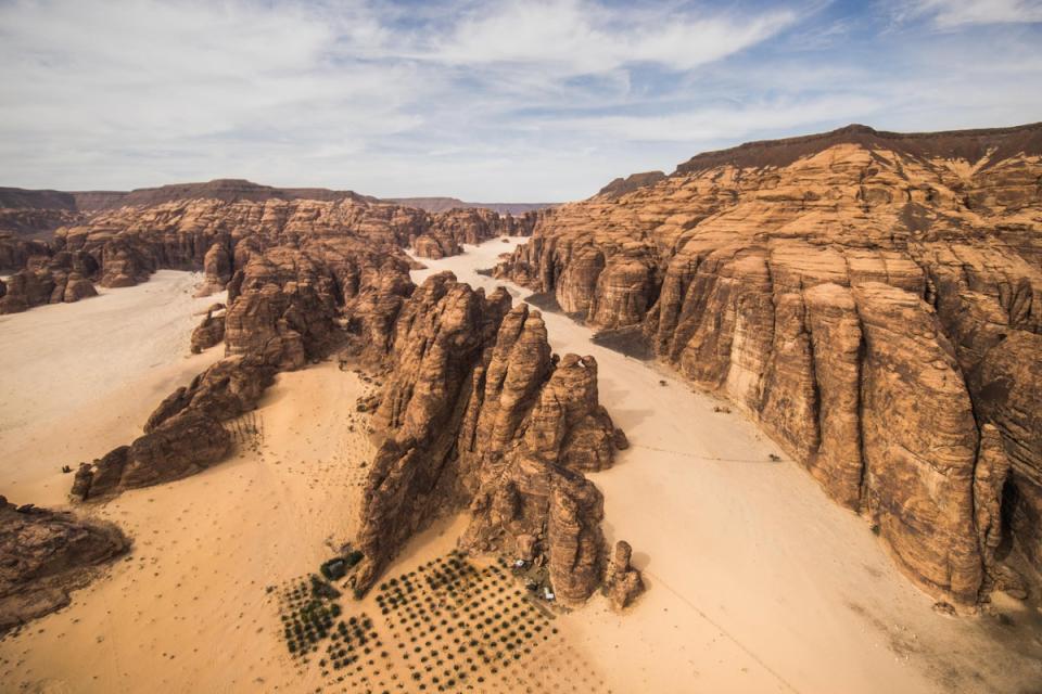 Two thousand years ago, this would have been farmland but now much of the AlUla region is desert (RCU)