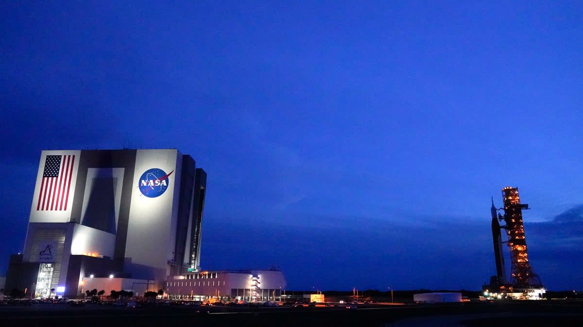 NASA Moon Rocket (Copyright 2022 The Associated Press. All rights reserved)