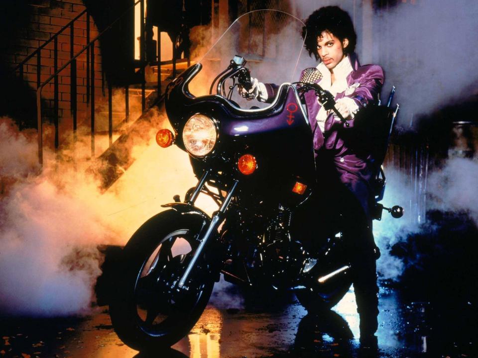Prince starred in 1984's Purple Rain. (Warner Bros./Alamy)