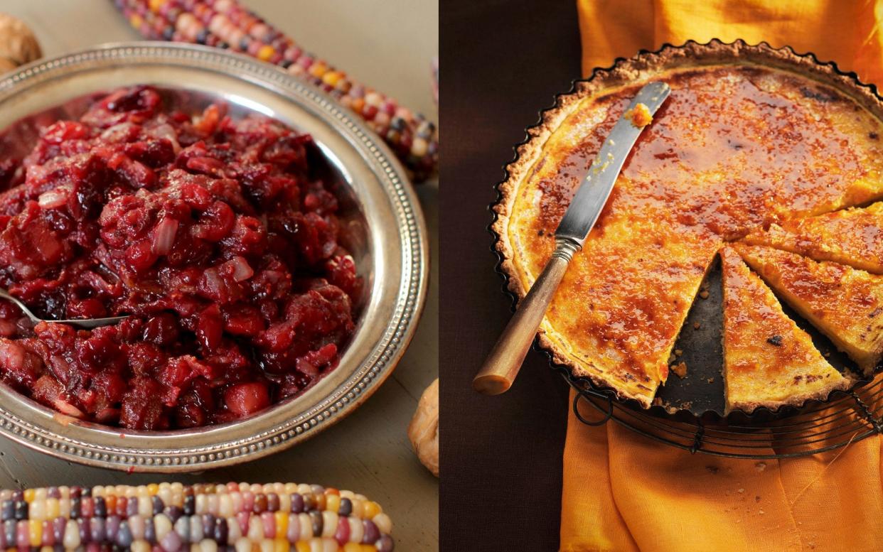 Cranberry sauce and pumpkin pie, two unmissable Thanksgiving recipes - Matthew Mead / Alamy