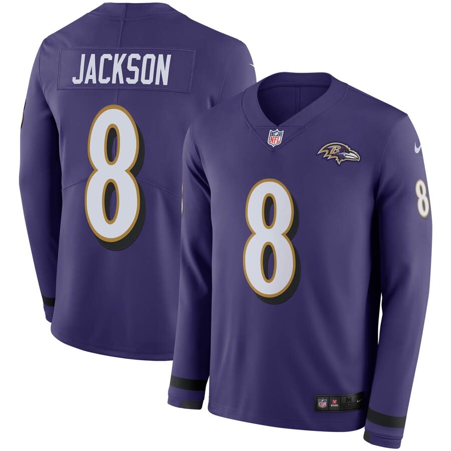 Nike Jackson Ravens Therma Long Sleeve Jersey