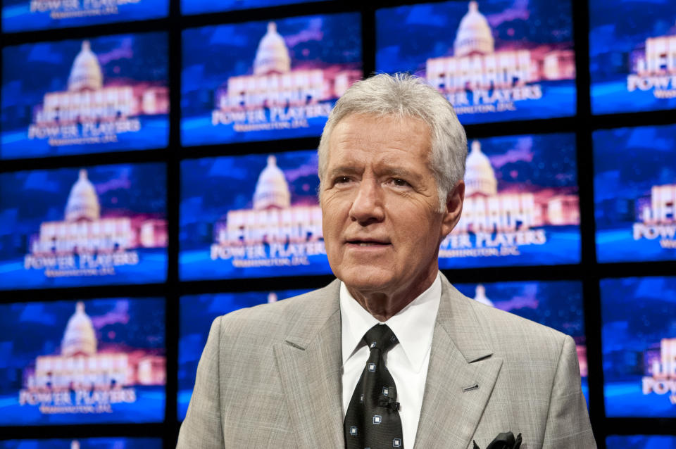 Alex Trebek (pictured in 2012) has been clean-shaven for more than a decade. (Photo: Kris Connor/Getty Images)