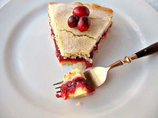 Cranberry Shortbread Cake