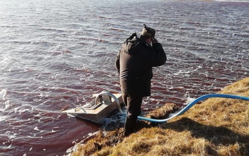 Emergency workers have been sent to the site of the oil spill - Marine Rescue Service press service/HANDOUT/EPA-EFE/Shutterstock