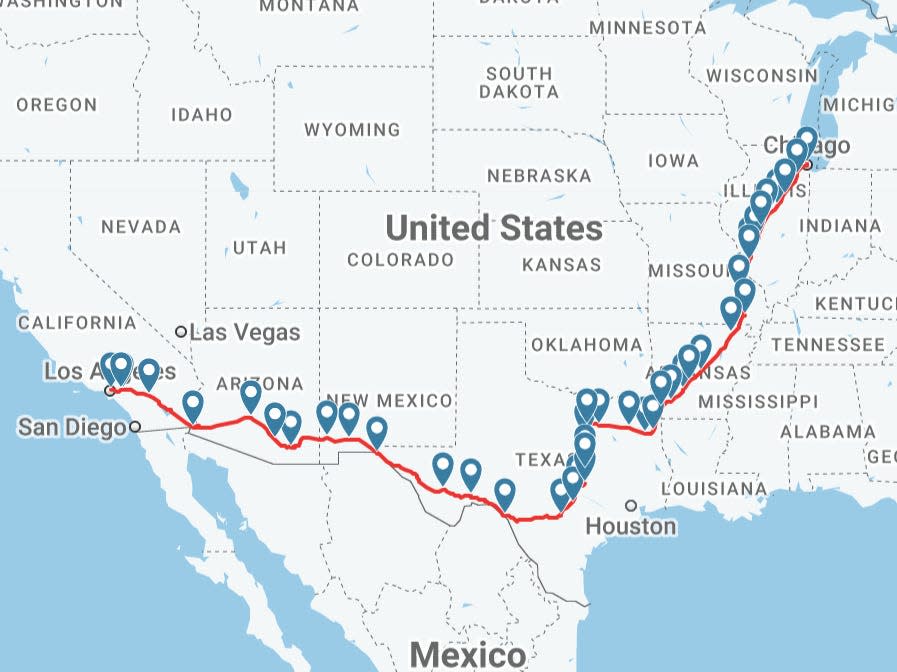 Texas Eagle route amtrak