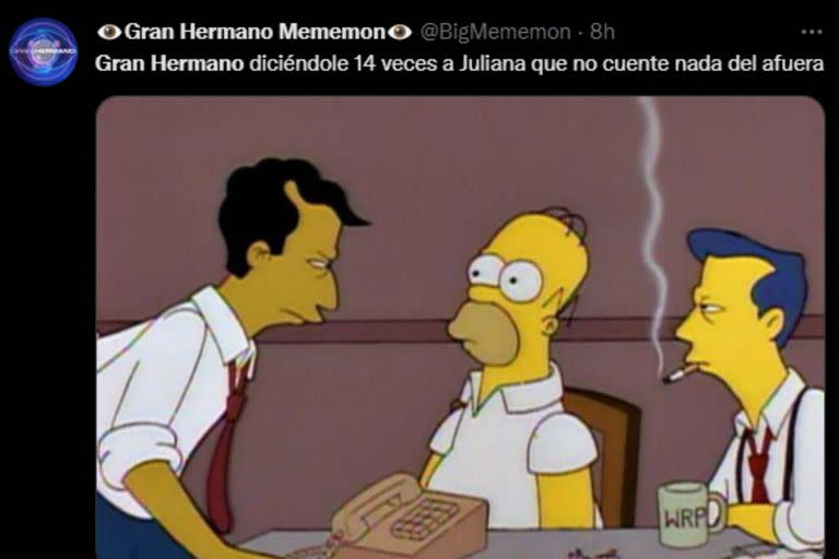 Los Simpson no faltaron en los memes (Foto captura Twitter)