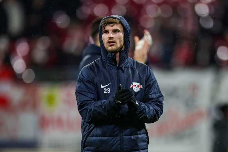 Leipzig player Timo Werner thanks the crowd after the UEFA Champions League soccer match between RB Leipzig and Young Boys Bern at the Red Bull Arena. Germany forward Timo Werner is set to leave RB Leipzig for Tottenham Hotspur on a loan deal until the end of the season, according to dpa sources. Jan Woitas/dpa