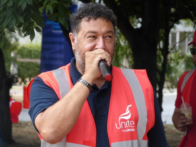 Unite members at Port of Felixstowe strike