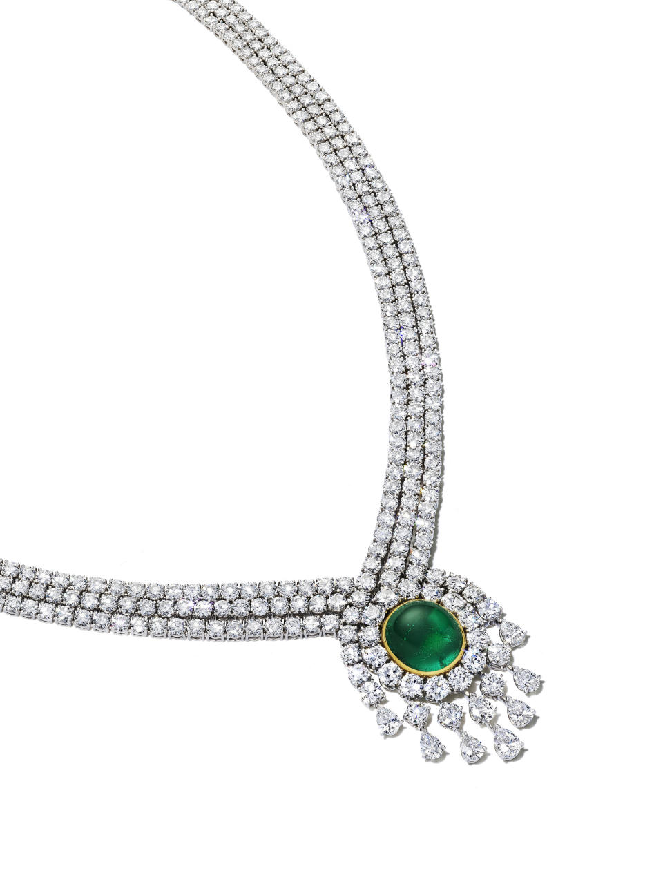 Van Cleef & Arpels - Emerald and Diamond Necklace - The Magnificent Jewels of Anne Eisenhower - Christie's Auction