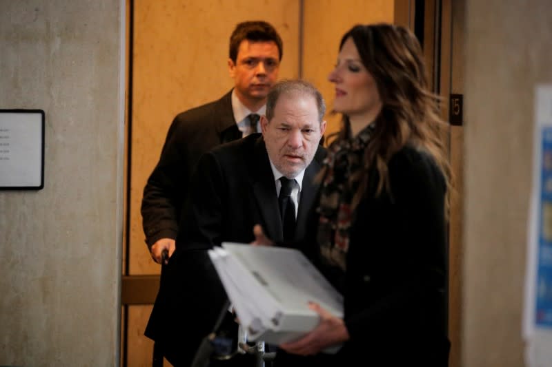 Film producer Harvey Weinstein arrives at New York Criminal Court for his sexual assault trial in New York