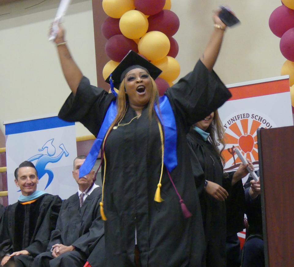 Nearly 250 students received their high school diplomas on Wednesday, June 1, 2022, during the Victor Valley Adult Education Regional Consortium’s 2022 Adult Education Graduation Ceremony.