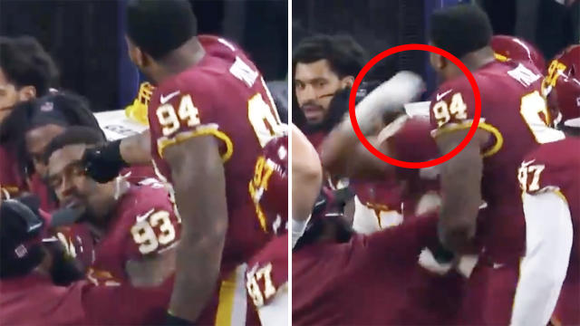 Washington's Jonathan Allen throws punch at teammate Daron Payne amid  blowout vs. Cowboys