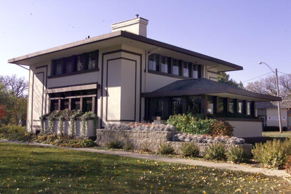 The Stockman House in Mason City was designed by architect Frank Lloyd Wright in the early 1900s.