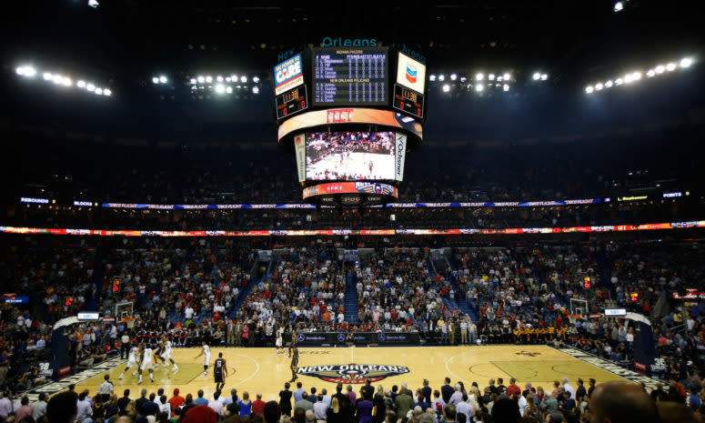 A general view of the New Orleans Pelicans arena.