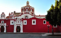 <p><strong>What to see: </strong>This well-preserved colonial city in southern Mexico is the perfect backdrop for two special Christmas traditions: the open-air festivities of Villa Iluminada, in the nearby town of Atlixco (just 20 minutes away), and the nine-days of <em>posadas</em>, or processions, reenacting Mary and Joseph’s search for an inn in Bethlehem. Peek inside the Templo de Santo Domingo to see the golden opulence of the Capilla del Rosario, also known as Rosary Chapel.</p> <p><strong>Where to stay:</strong> The centrally located <a rel="nofollow noopener" href="http://mesones-sacristia.com/espanol/soledad/index-en.html" target="_blank" data-ylk="slk:Menson Sacristia de la Soledad;elm:context_link;itc:0;sec:content-canvas" class="link ">Menson Sacristia de la Soledad</a> houses an antique store, a restaurant and guests within the boldly colored, historic facade.</p> <p><strong>What to eat: </strong>Specializing in an upscale take on <em>cemitas</em> (a kind of sandwich), <a rel="nofollow noopener" href="http://www.moyuelo.com.mx/" target="_blank" data-ylk="slk:Moyuelo;elm:context_link;itc:0;sec:content-canvas" class="link ">Moyuelo</a> also has a great list of mezcal-based cocktails.</p>