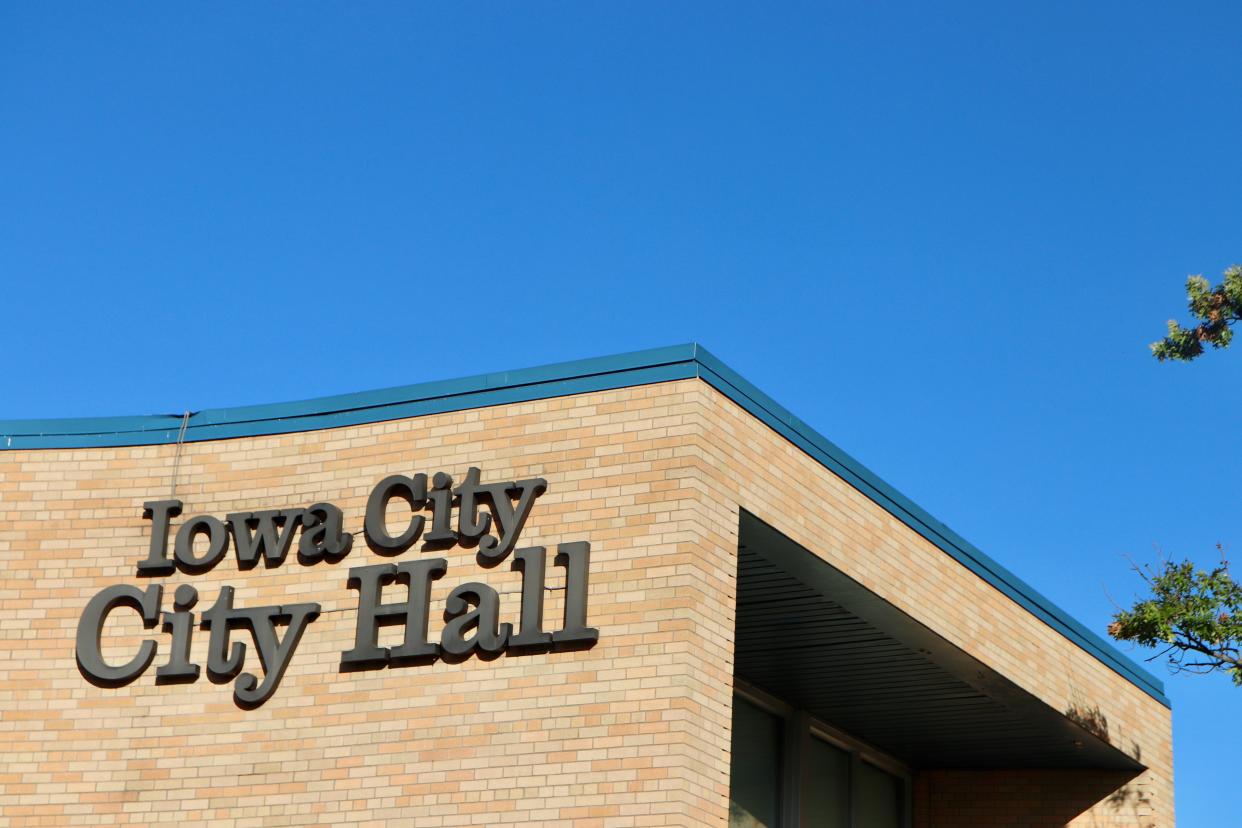 Iowa City City Hall is seen on Tuesday, Oct. 17, 2023.